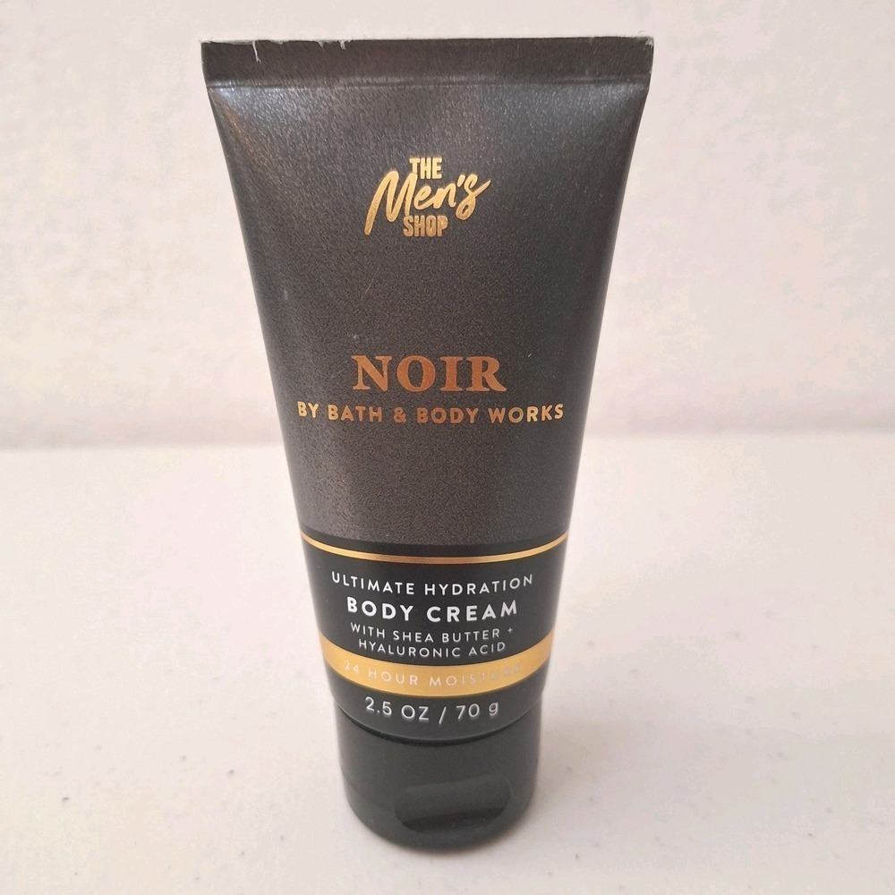 RARE Bath & Body Works - MEN'S NOIR TRAVEL BODY CREAM 2.5 Oz NEW